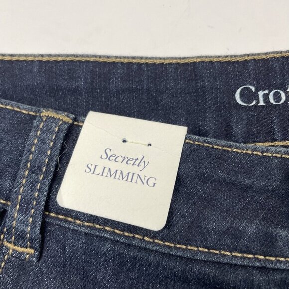 Croft & Barrow Secretly Slimming Stretch Jeans Women’s 12 Short Mid Rise Black - Picture 6 of 11